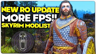 NEW Ro Skyrim Modpack Update  More FPS amp Beautiful Next Gen Graphics 2000 Mods [upl. by Eetsirhc811]