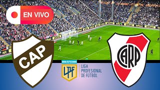 EN VIVO  PLATENSE VS RIVER PLATE  Argentine Liga Fútbol 2024  PES 21 Simulation [upl. by Ahsekam2]