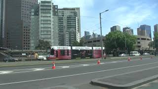 Samsonite tram D1 3533 St Kilda Road [upl. by Alegnaed]