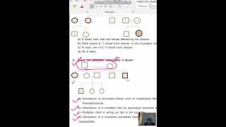 pedigree analysis  autosomal recessive trait [upl. by Franci]