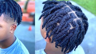 MINI TWIST TUTORIAL ON SHORT HAIRshortsfeed hairtutorial naturalhair [upl. by Malissia]