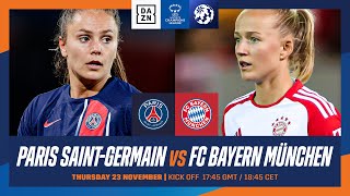 Paris SaintGermain vs Bayern Munich  UEFA Women’s Champions League 202324 Matchday 2 Full Match [upl. by Schoof]