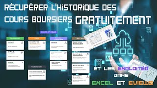 Récupérer GRATUITEMENT lhistorique des cours boursiers et les exploiter dans EXCEL et EVIEWS [upl. by Wallraff]