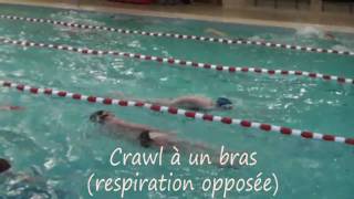 Natation pour tous  les éducatifs en crawl  1 [upl. by Ahsenet]