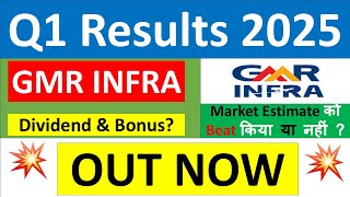 GMR INFRA Q1 results 2025  GMR INFRA results today  GMR INFRA Share News  GMR INFRA latest news [upl. by Llerroj336]