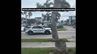 Evacuation Alert Florida Residents Prepare for Hurricane Milton milton florida [upl. by Yttak]