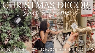 SHOPPING FOR MY CHRISTMAS DECOR FOR 2024 VLOG  CHRISTMAS DECOR SHOP WITH ME 2024 [upl. by Sybila]