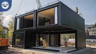 Building a 2Floor Shipping Container Home with a Terrace Start to Finish mlgkontejneri3283‬ [upl. by Ecadnac]