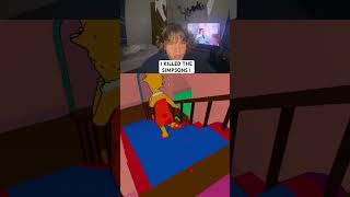 I KILLED THE SIMPSONS  gaming simpsons shorts [upl. by Landy328]