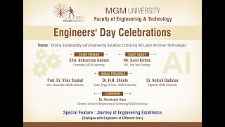 Engineers Day Celebration  MGM University  16th September 2024 [upl. by Aielam]