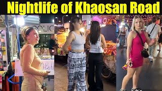 थाईलैंड देश की नाईटलाईफ  Bangkok Nightlife Thailand  Khaosan Road Nightlife Bangkok ep94 [upl. by Sigsmond70]