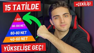 15 TATİLDE YÜKSELİŞE GEÇ 🚀  15 Tatile Özel Program Netine Göre Taktikler  yks yks2024 [upl. by Eelimaj384]