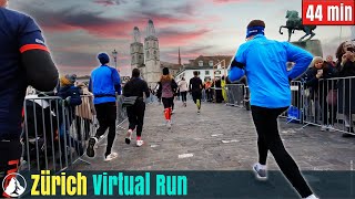 Zürcher Silvesterlauf  Running Video für Laufband Training  Virtual Run Schweiz [upl. by Ydissak564]