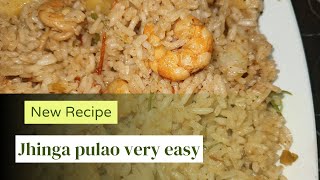 jhinga pulao banane ki recipehow to make prawns pulao at home vlog dailyvlog anushakakitchan [upl. by Ahsinik]