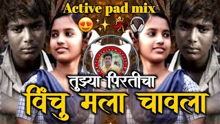 Tujhya Pirticha Ha Vinchu  Active Pad Mix तुझ्या प्रीतीचा विंचु मला चावला  DJ TULASHIRAM 🔝 STYLE [upl. by Ardnosak]