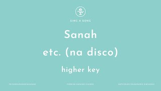 Sanah  etc na disco KaraokeInstrumental Higher Key [upl. by Hpeseoj]