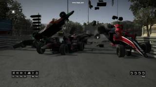 F1 2010 Crash Monaco [upl. by Callida]