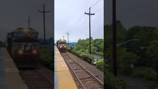 R46 R160A R179 R211A A C E trains action NS CSX freights NJT Comet IV Bilevel trains action [upl. by Searcy652]