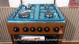 The Eurochef EGT554GGBrown Cooker With Gas Oven [upl. by Susanna760]