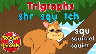 Trigraph Songs  shr squ tch  Rock ’N Learn [upl. by Ayhtin]