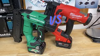 Metabo HPT vs Milwaukee Gen 2 Brad Nailers Showdown [upl. by Tnarg328]