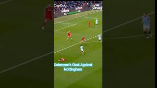 Kevin De Bruyne goal vs Nottingham Forest kevindebruyne debruynemancity manchestercity foot [upl. by Alyahc]