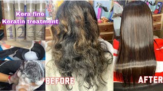 Right method of doing Keratin hair treatment  New Kera Fine keratin treatment detailed process [upl. by Fabiano]