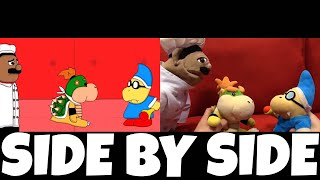 SML Movie Bowser Juniors Pink Bib Animation and Original Video  Side by Side [upl. by Johns978]