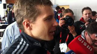 Biathlon Interview mit Andi Birnbacher 08022012 [upl. by Arykahs]