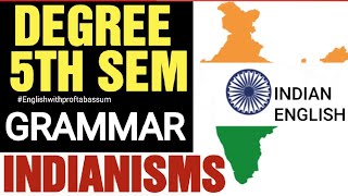 VOCABULARY  INDIANISMS DEGREE 5TH SEMESTER ENGLISH 5thsemester 5thsem 5thsemexam [upl. by Notsej]