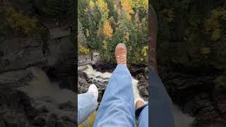 Ziplining Through Canyon SainteAnne in Quebec Canada [upl. by Mira]