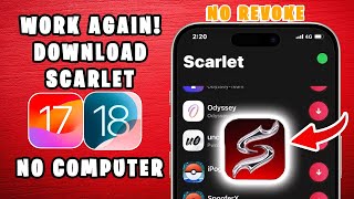 Latest Scarlet Update for iOS 1718  Sideload IPA on iPhoneiPad No Revoke [upl. by Xavler859]