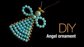 angel ornaments make great christmas decorations for christmas tree  Beads art\vineeta mishra [upl. by Idyh]