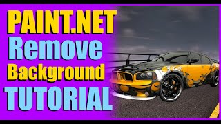 How to remove background from an image using Paintnet   Remove BackgroundTutorial 2020 [upl. by Dnomyad]