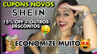 SHEIN CUPONS de DESCONTO ATUALIZADOS  SUPER DESCONTO NAS COMPRAS SHEIN [upl. by Sanoj]