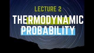 42 Thermodynamic probabilityStatistical Mechanics by Rida Fatima [upl. by Enelam]