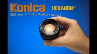 Konica Hexanon 50mm F1 4  Vintage Lens test [upl. by Yazbak369]