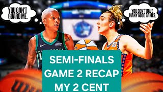 Still Maintain Sports l Minnesota Lynx vs Connecticut Sun l Playoff Semis Game 2 Recap l My 2 cent [upl. by Pelson]