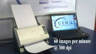 Avision  AV186 High Speed Sheetfed Document scanner from Genus [upl. by Zuzana]