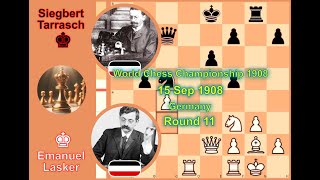 Lasker Vs Tarrasch  1908 World Chess Championship [upl. by Mada248]