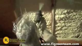 Spray Foam Attic Insulation demo [upl. by Leiahtan]