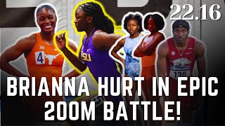 Brianna L Hurt In Epic 200m Battle  Julien Rewrites Her World Lead  Wayne Shatters World Lead [upl. by Estus350]