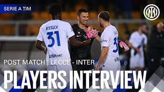 LAUTARO AUDERO AND CARLOS AUGUSTO  LECCE 04 INTER  PLAYERS INTERVIEW 🎙️⚫🔵 [upl. by Hirasuna515]