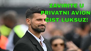 NOVAK ĐOKOVIĆ ZAVIRITE U PRIVATNI AVION ČIST LUKSUZ novak djokovic [upl. by Haron]