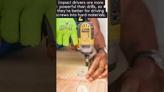 Impact Driver vs Drill Which One Should You Use DIYPowerTools impactdriver diytools diy [upl. by Combs966]