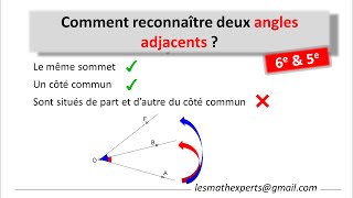 Angles adjacents [upl. by Ramona]