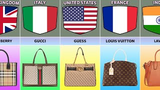 Best Luxury Handbags Brands From Different Countries [upl. by Lotti]