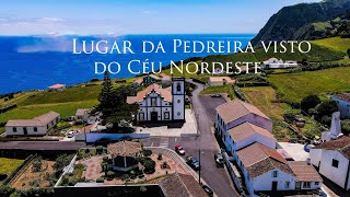 Pedreira Nordeste Ilha de São Miguel Açores visto do Céu Agosto 2021 [upl. by Elspet]