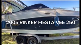 2005 RINKER Fiesta Vee 250 w 2020 MerCruiser 357 Mag Bravo 4V 50HRS [upl. by Leidgam]