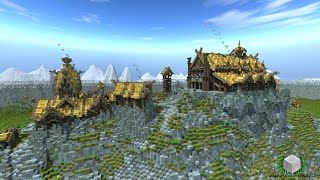 Minecraft Timelapse  Edoras Hillcastle [upl. by Agnella908]